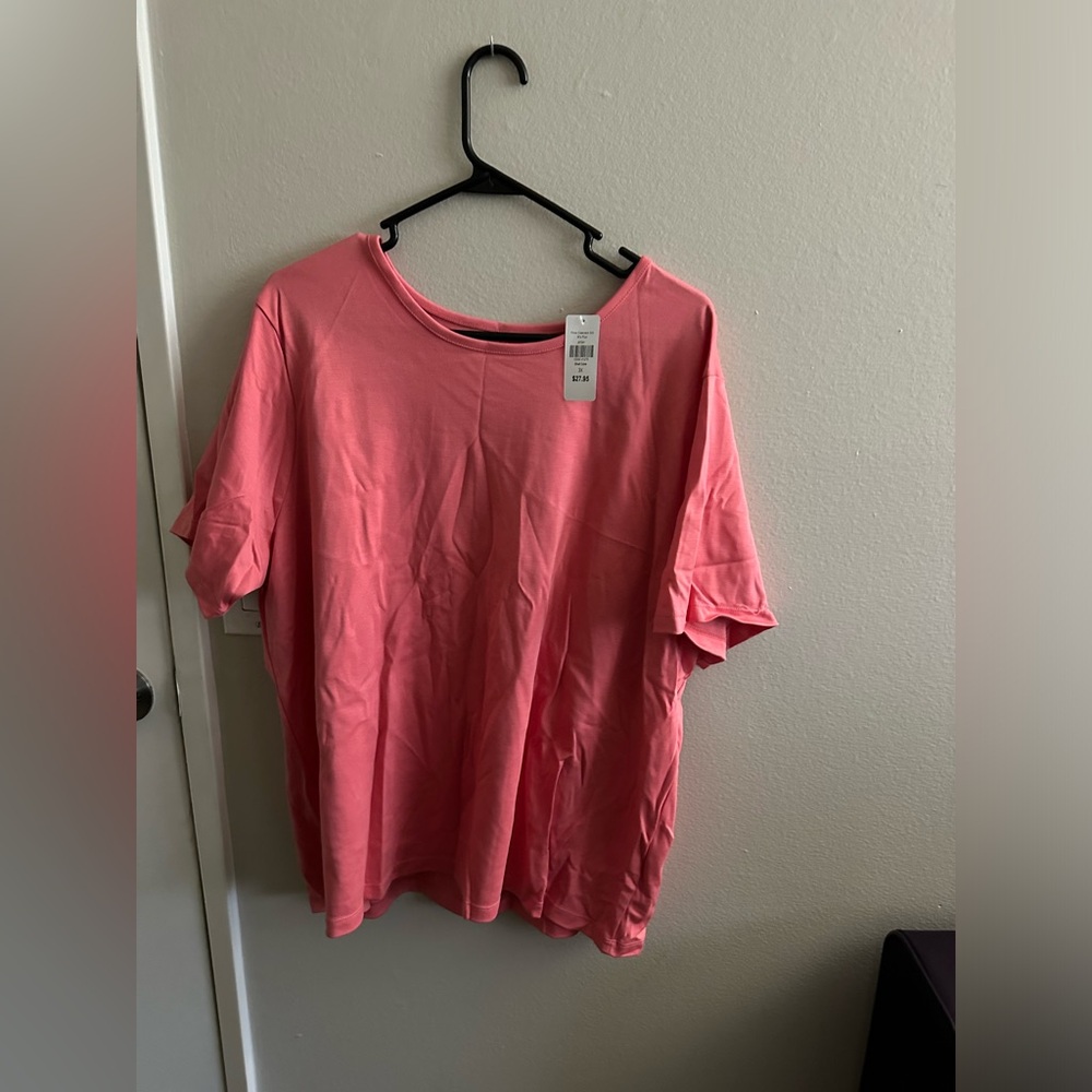 LL Bean cute coral colored short sleeves